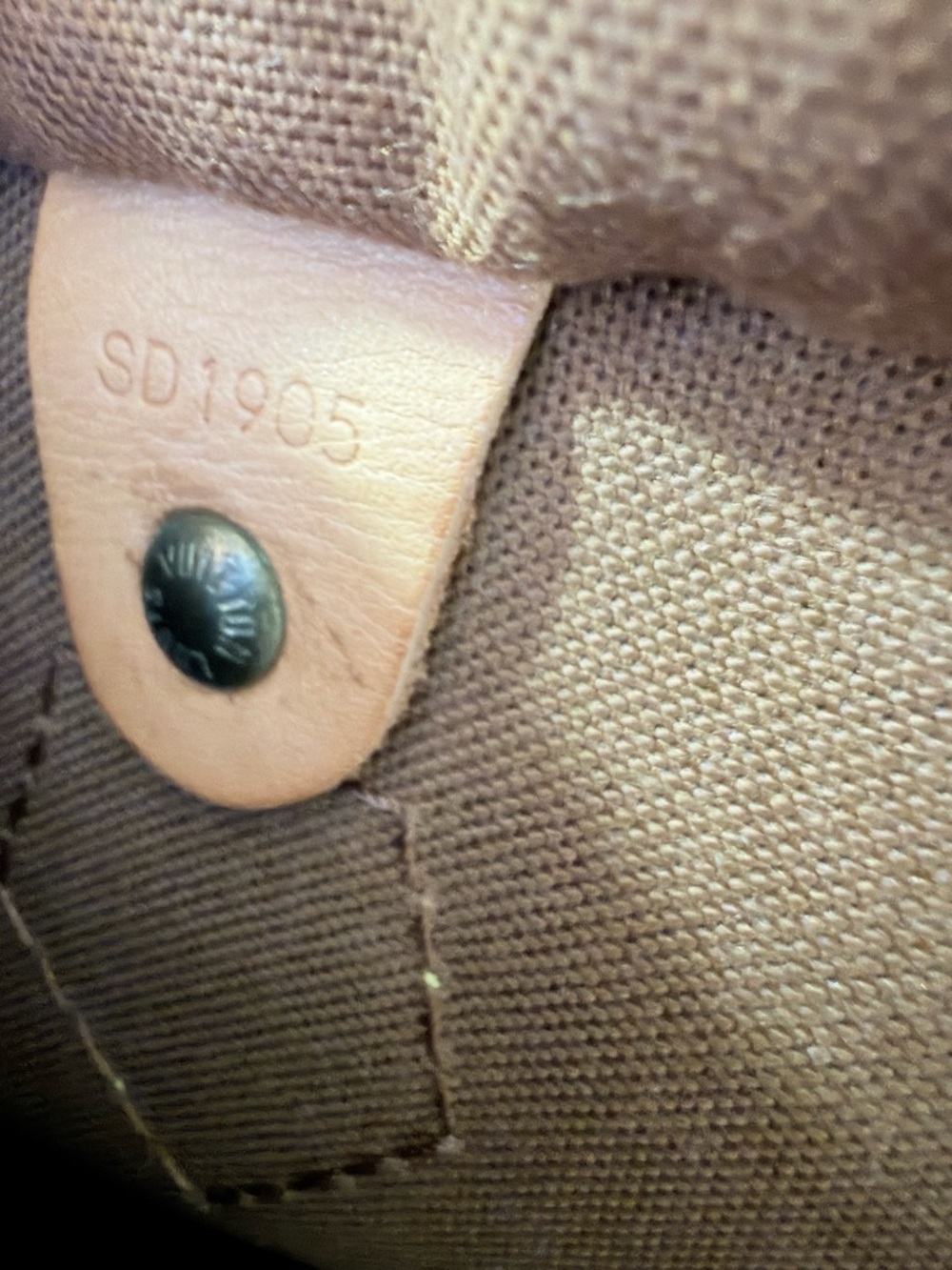 Vintage Louis Vuitton Brown Monogram Canvas Top-Handle Bag SD1905 Size 35*24cm - Picture 3 of 9